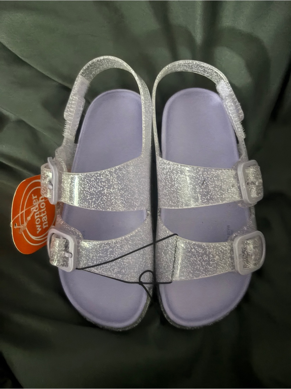 Purple Glitter Sandals